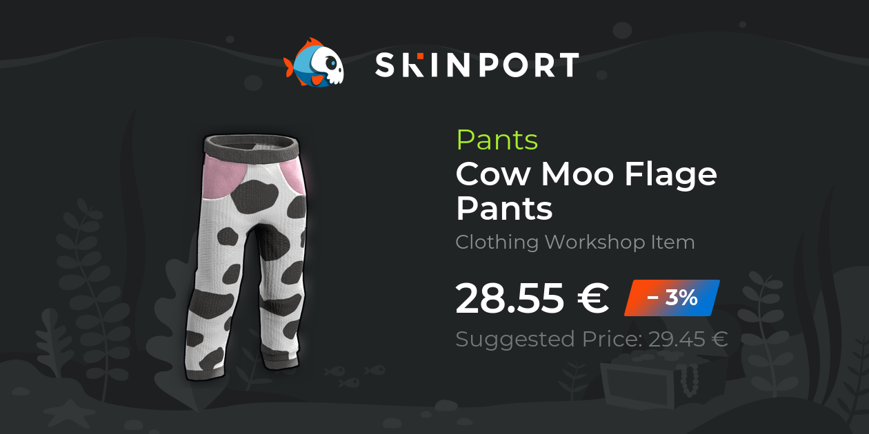 Cow Moo Flage Pants - Rust - Skinport