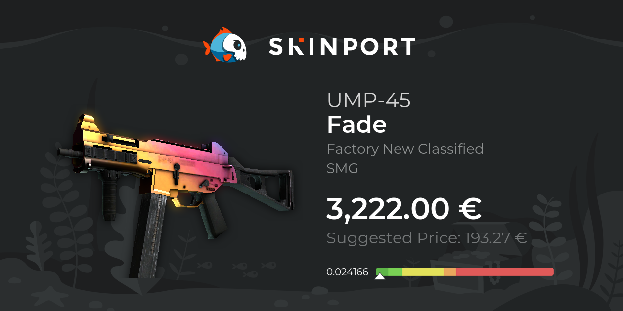 UMP-45 | Fade (Factory New) - CS:GO - Skinport