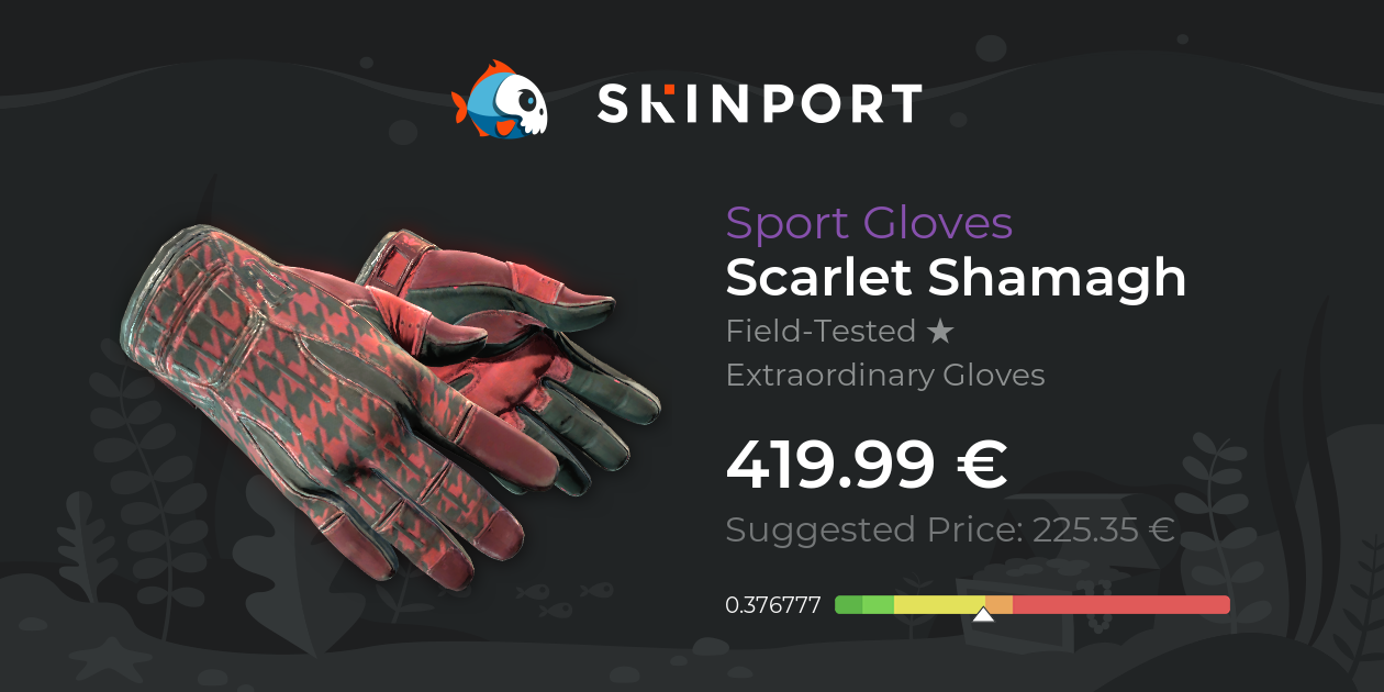 Glove Combo Sport Gloves Csgo Best Red Gloves Sport Gloves Scarlet Shamagh (Field-Tested)