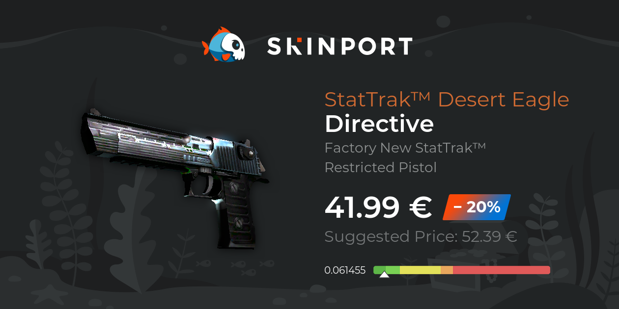 StatTrak™ Desert Eagle | Directive (Factory New) - CS:GO - Skinport