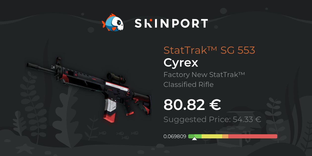 SG 553 (StatTrak™) | Cyrex (Fabrikneu) - CS:GO - Skinport