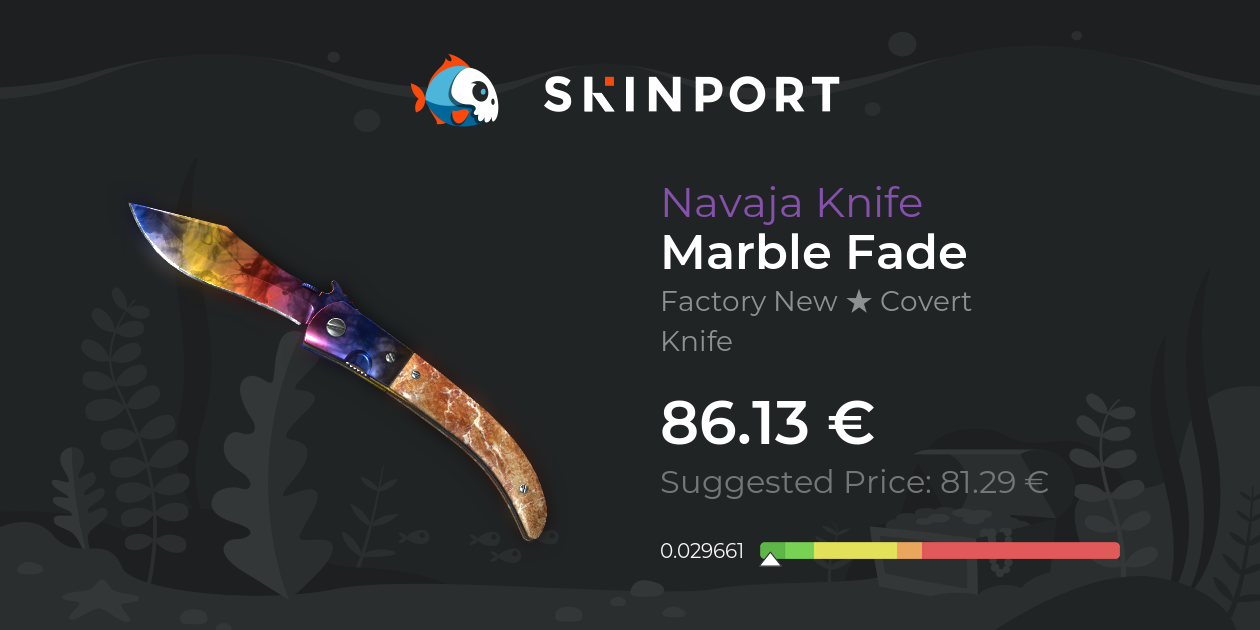 Navajakniv | Marble Fade (Fabriksny) - Counter-Strike 2 - Skinport