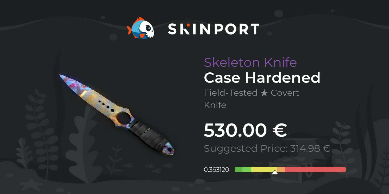 Skeleton Knife Case Hardened (FieldTested) CounterStrike 2 Skinport