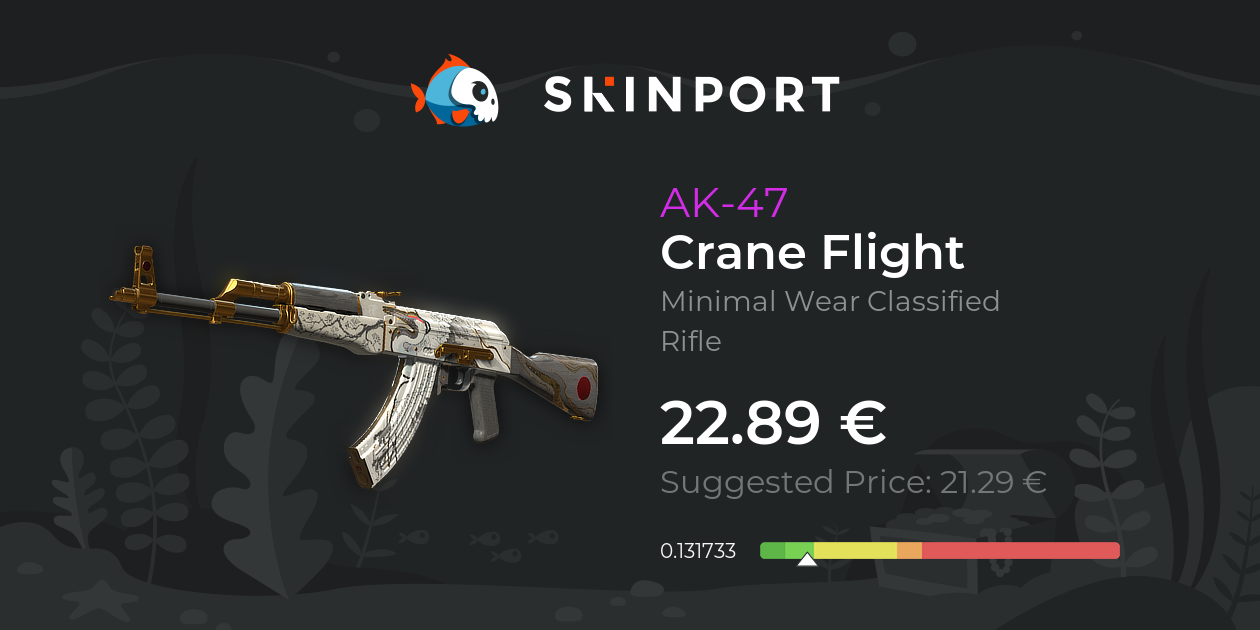 AK-47 | Crane Flight (Minimal Wear) - Counter-Strike 2 - Skinport