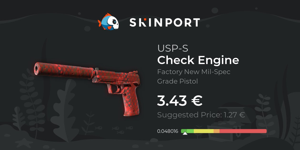 USP-S | Check Engine (Factory New) - Counter-Strike 2 - Skinport