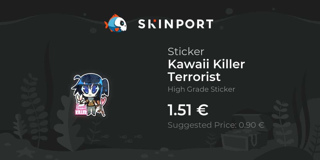 Sticker Kawaii Killer Terrorist CSGO Skinport