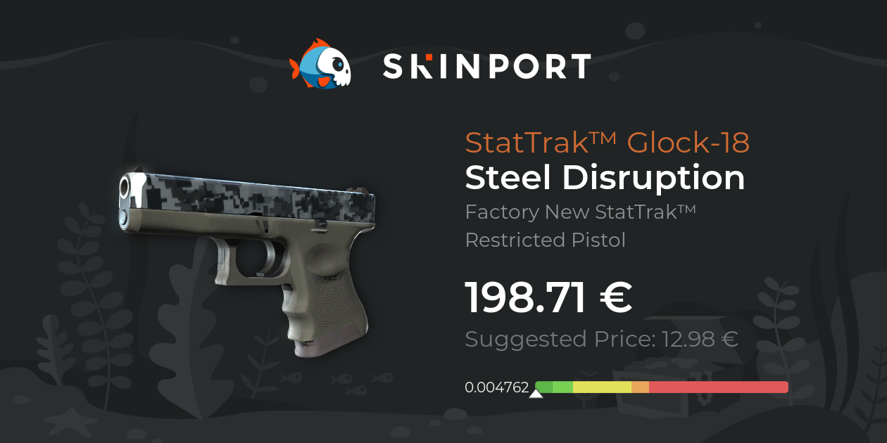 StatTrak™ Glock-18 | Steel Disruption (Factory New) - Counter-Strike 2 ...