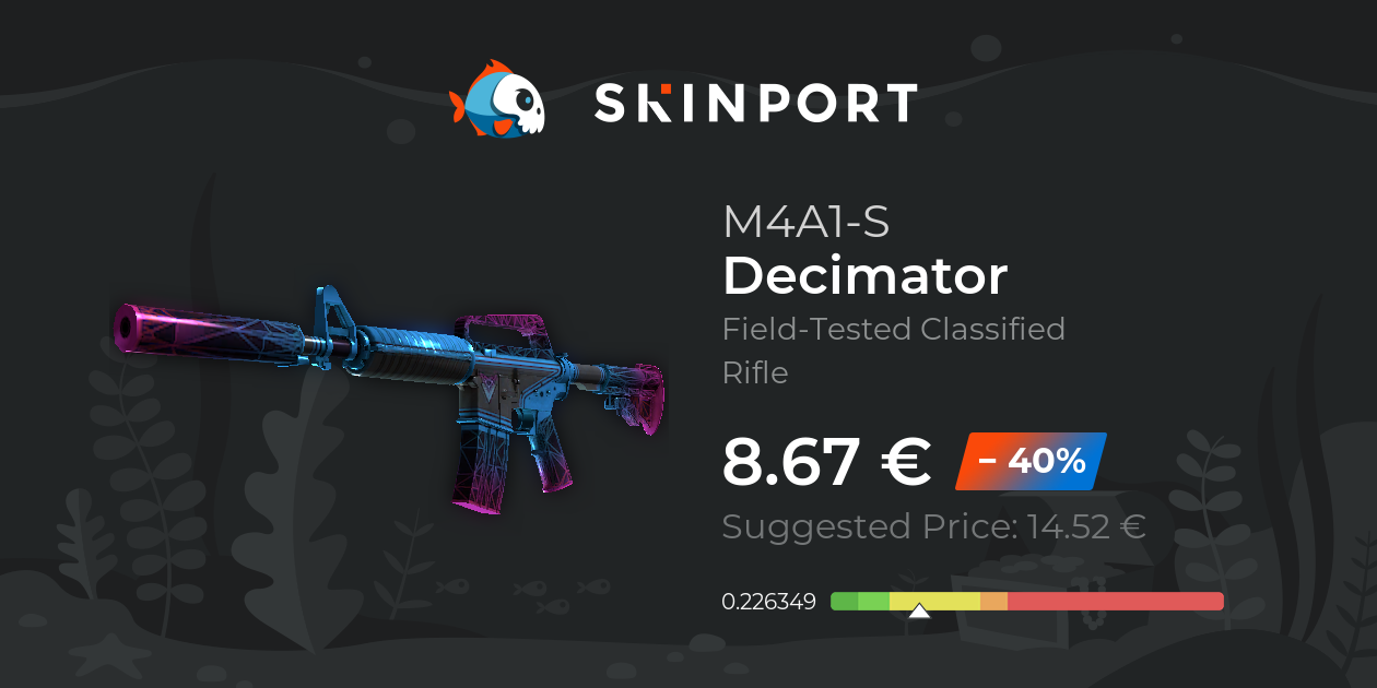 M4A1-S | Decimator (Field-Tested) - CS:GO - Skinport