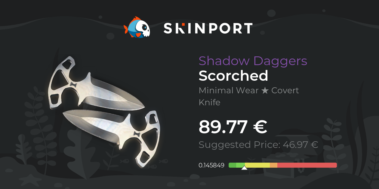 Shadow Daggers | Scorched (Minimal Wear) - Counter-Strike 2 - Skinport