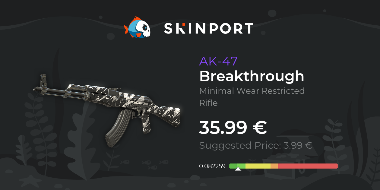 AK-47 | Breakthrough (Minimal Wear) - Counter-Strike 2 - Skinport