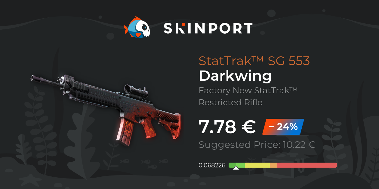 StatTrak™ SG 553 | Darkwing (Factory New) - Counter-Strike 2 - Skinport