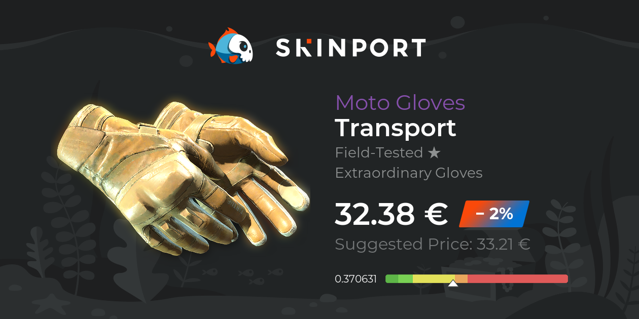 Moto Gloves | Transport (Field-Tested) - Counter-Strike 2 - Skinport