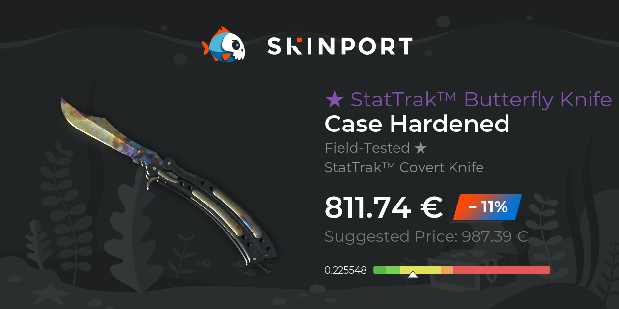 StatTrak™ Butterfly Knife Case Hardened (FieldTested) Counter