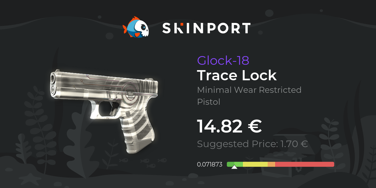 Glock-18 | Trace Lock (Minimal Wear) - Counter-Strike 2 - Skinport