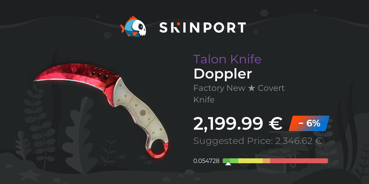 Talon Knife | Doppler (Factory New) - Counter-Strike 2 - Skinport