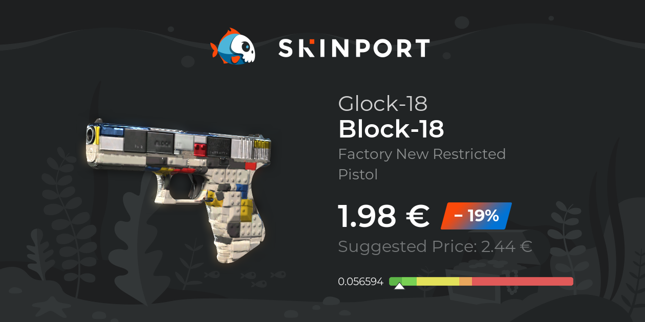 Glock-18 | Block-18 (Прямо с завода) - Counter-Strike 2 - Skinport