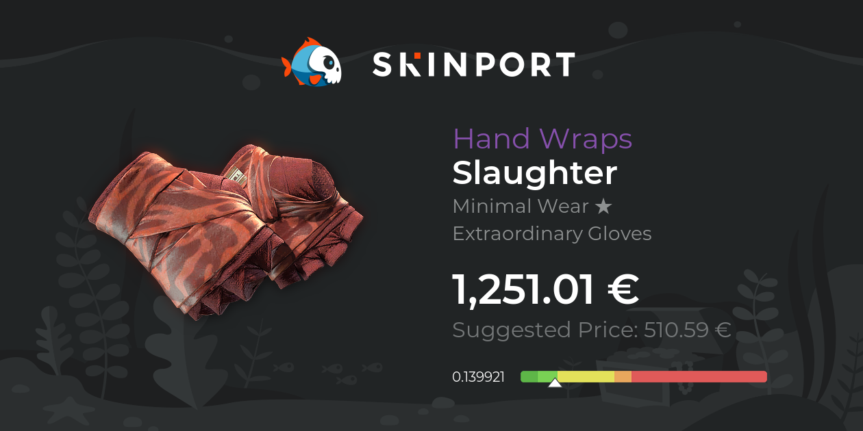 Hand Wraps | Slaughter (Minimal Wear) - Counter-Strike 2 - Skinport