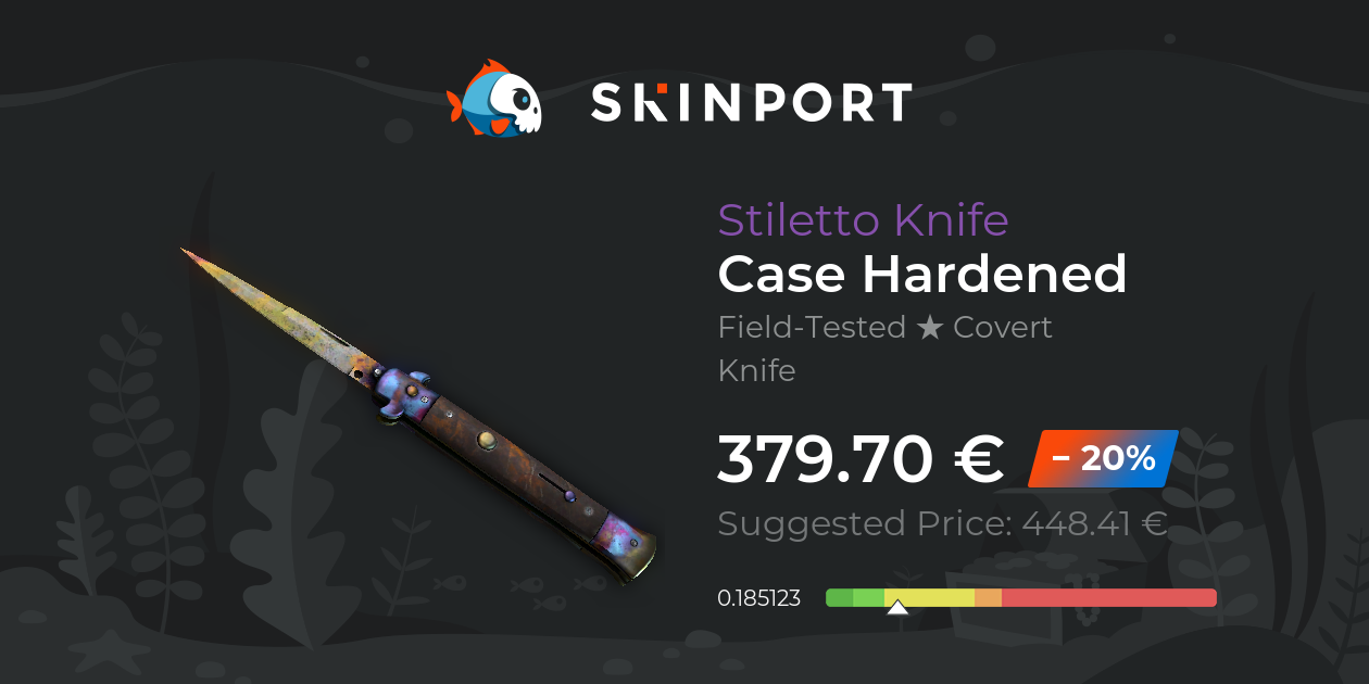 Stiletto | Case Hardened (In de praktijk getest) - CS:GO - Skinport