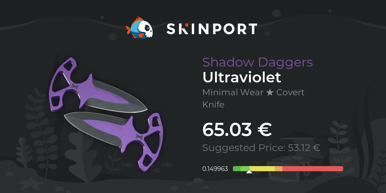 Shadow Daggers | Ultraviolet (Minimal Wear) - Counter-Strike 2 - Skinport