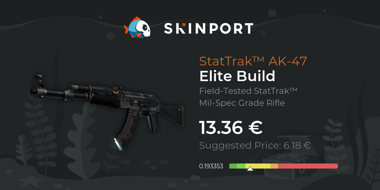 StatTrak™ AK-47 | Elite Build (Field-Tested) - Counter-Strike 2 - Skinport
