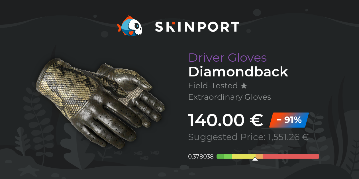 Driver Gloves Diamondback (FieldTested) CSGO Skinport