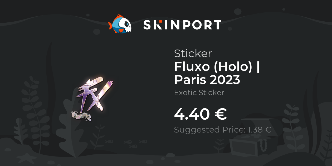 Sticker Fluxo (Holo) Paris 2023 CSGO Skinport