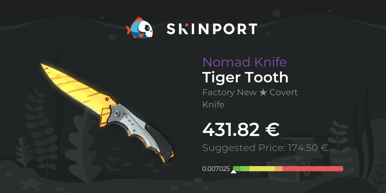 Nomad Knife | Tiger Tooth (Factory New) - Counter-Strike 2 - Skinport