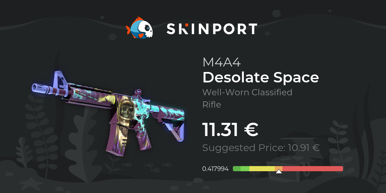 M4A4 | Desolate Space (Well-Worn) - Counter-Strike 2 - Skinport