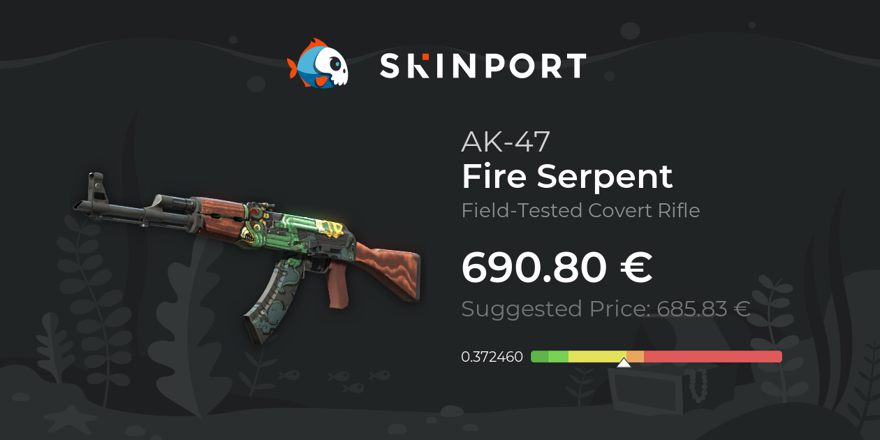 AK-47 | Fire Serpent (Field-Tested) - Counter-Strike 2 - Skinport