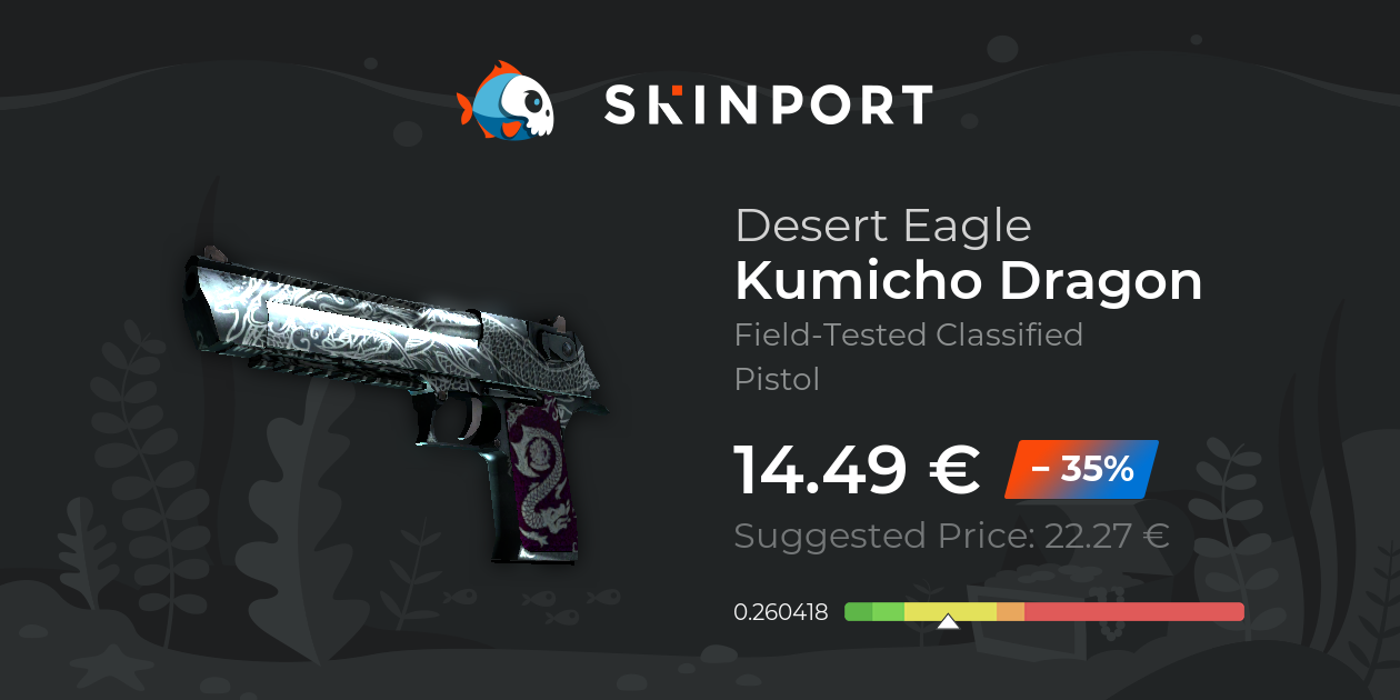 Desert Eagle | Kumicho Dragon (Field-Tested) - CS2 - Skinport