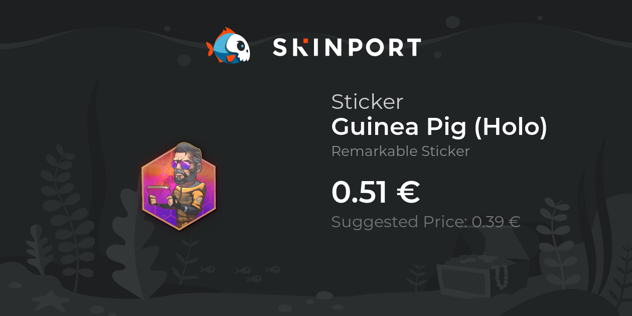 Sticker | Guinea Pig (Holo) - Counter-Strike 2 - Skinport
