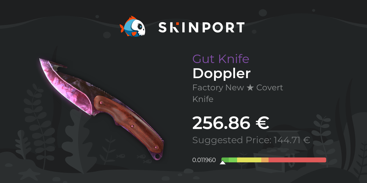 Gut Knife Doppler (Factory New) CounterStrike 2 Skinport