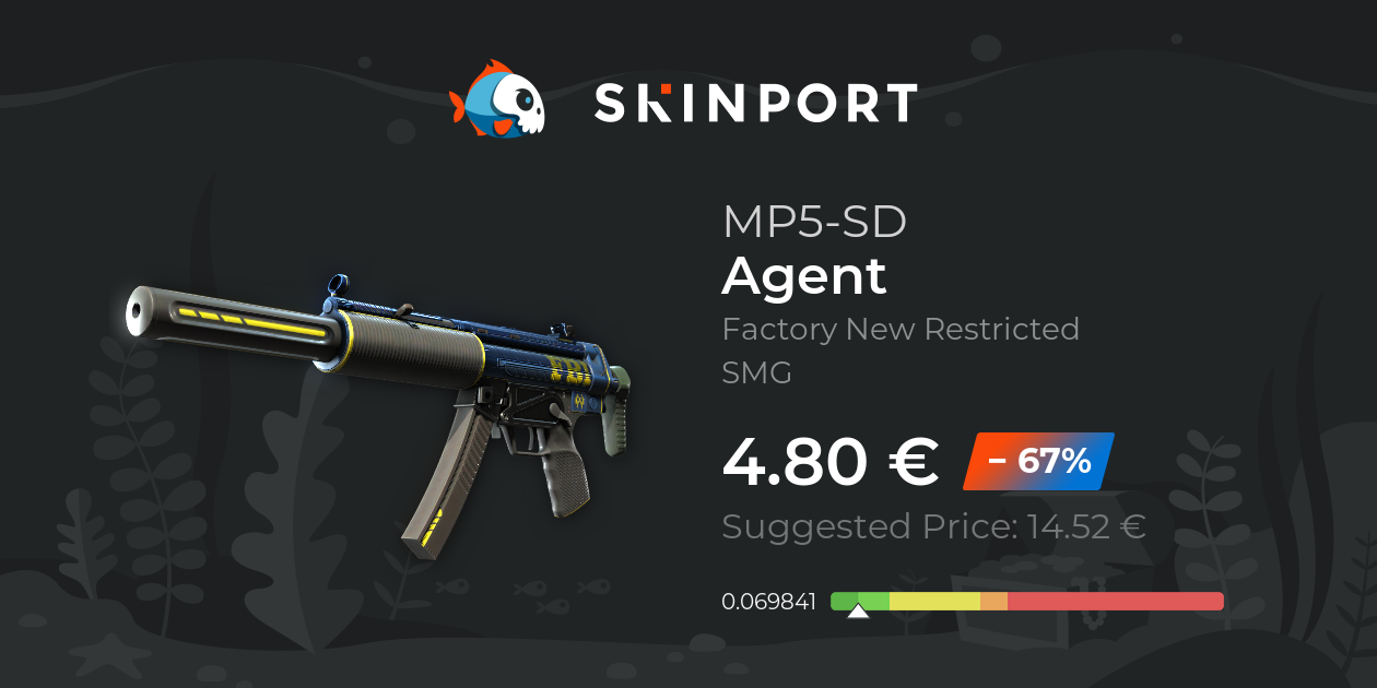 MP5-SD | Agent (Original de Fábrica) - Counter-Strike 2 - Skinport
