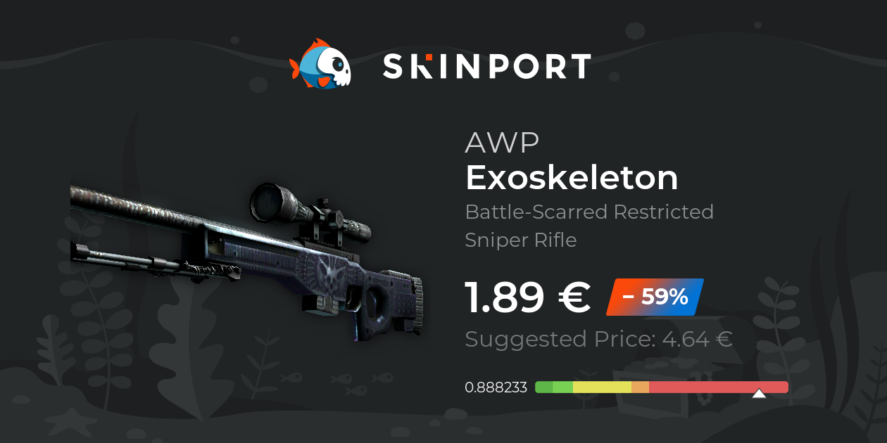 AWP | Exoskeleton (Battle-Scarred) - CS:GO - Skinport