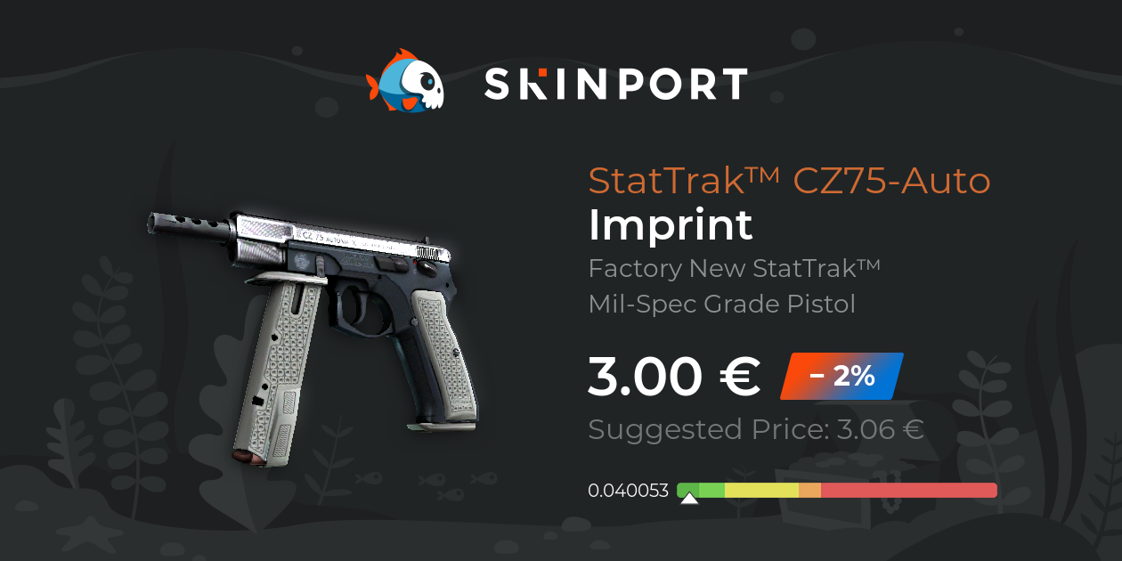 StatTrak™ CZ75Auto Imprint (Factory New) CounterStrike 2 Skinport
