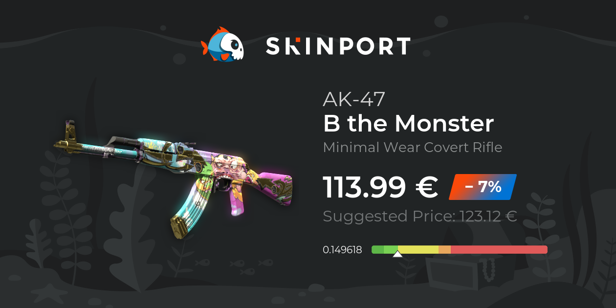 AK-47 | B the Monster (Minimal Wear) - Counter-Strike 2 - Skinport