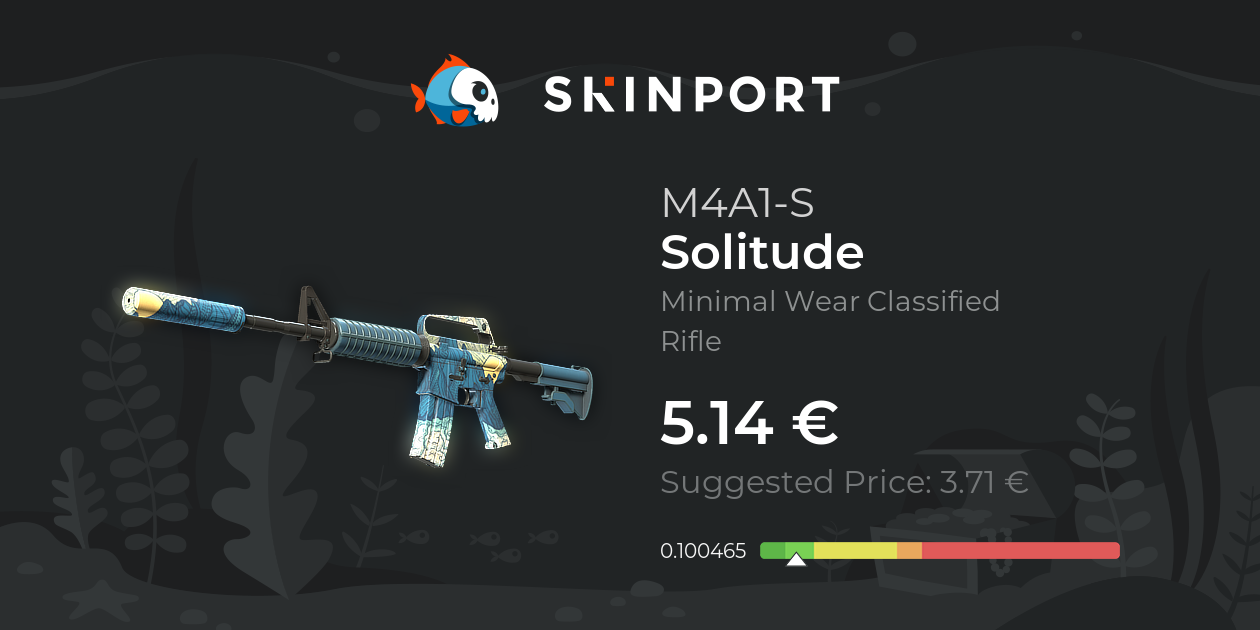 M4A1-S | Solitude (Minimal Wear) - Counter-Strike 2 - Skinport