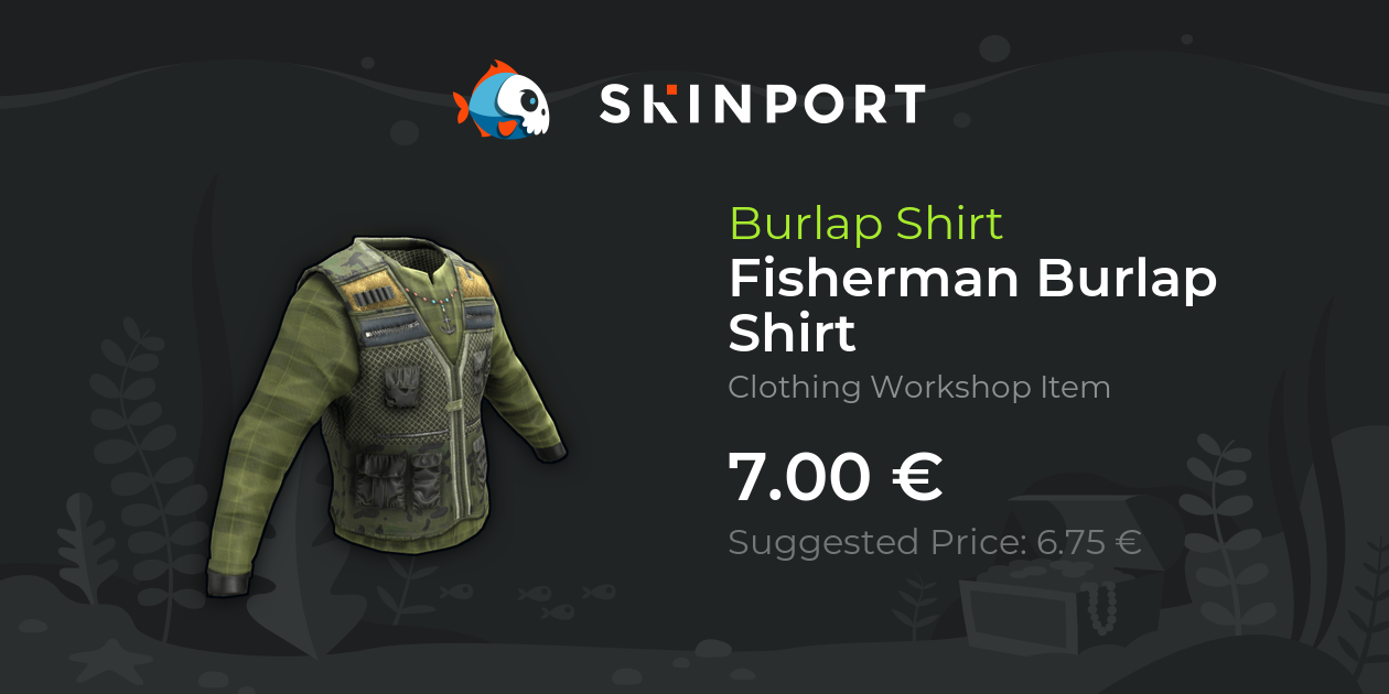 Fisherman Burlap Shirt - Rust - Skinport