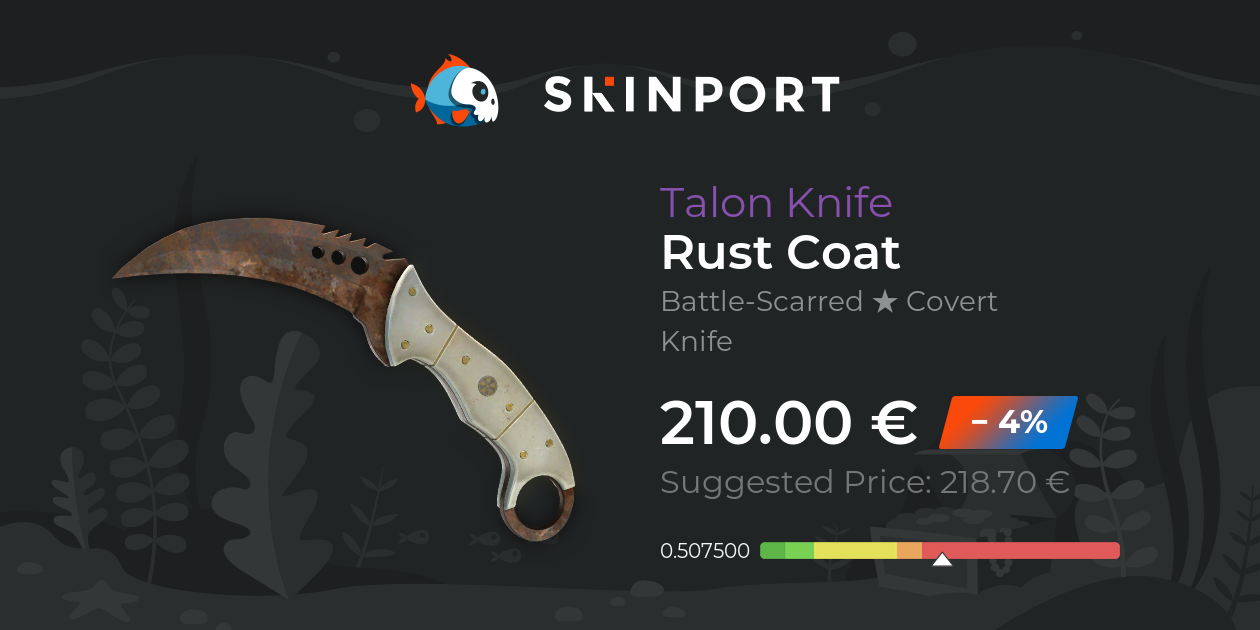Talon Knife | Rust Coat (Battle-Scarred) - Counter-Strike 2 - Skinport