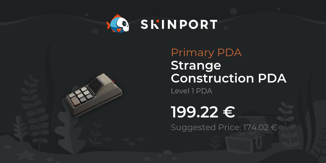 Strange Construction PDA - Team Fortress 2 - Skinport