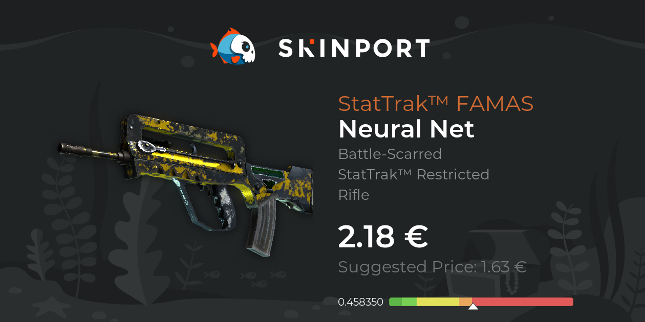 StatTrak™ FAMAS | Neural Net (Battle-Scarred) - CS:GO - Skinport