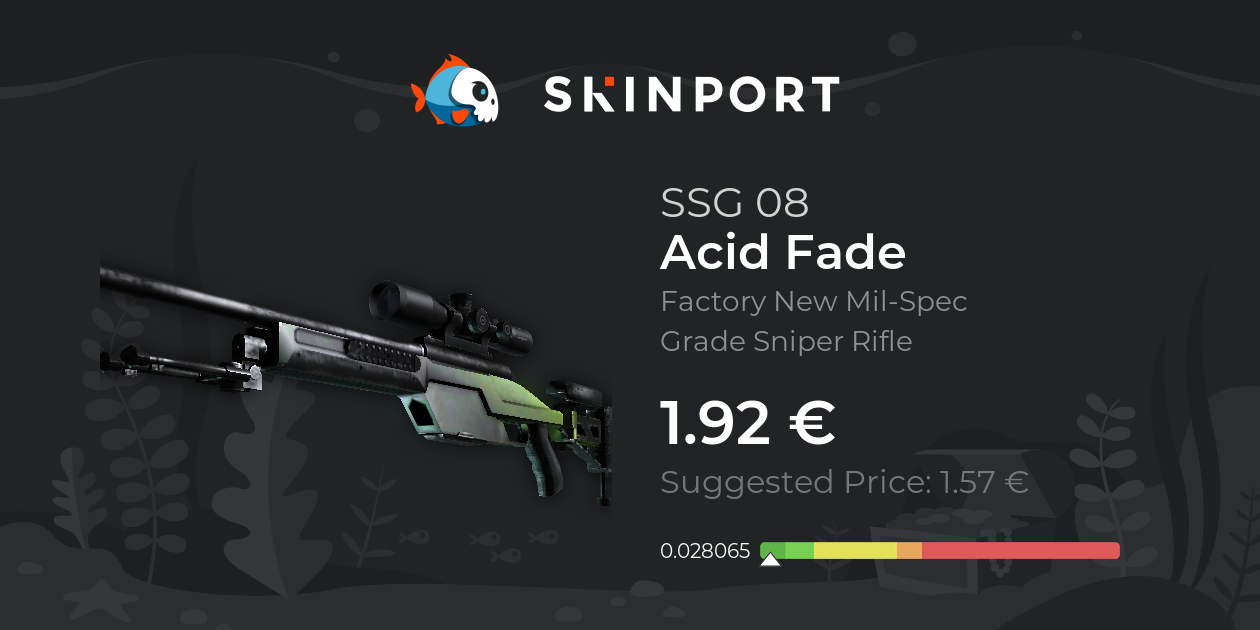 SSG 08 Acid Fade (Factory New) CounterStrike 2 Skinport