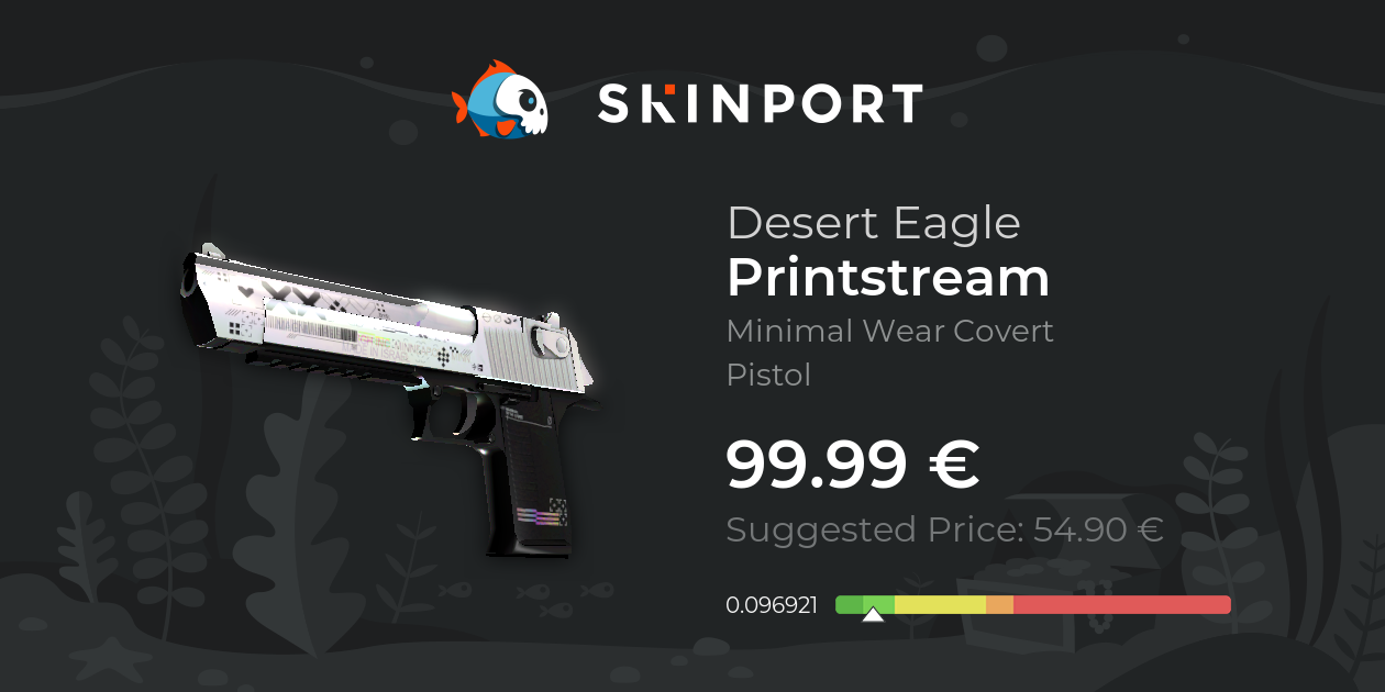 Desert Eagle Printstream (Minimal Wear) CounterStrike 2 Skinport