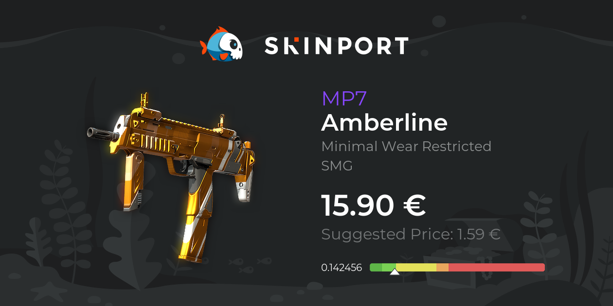 MP7 | Amberline (Minimal Wear) - Counter-Strike 2 - Skinport