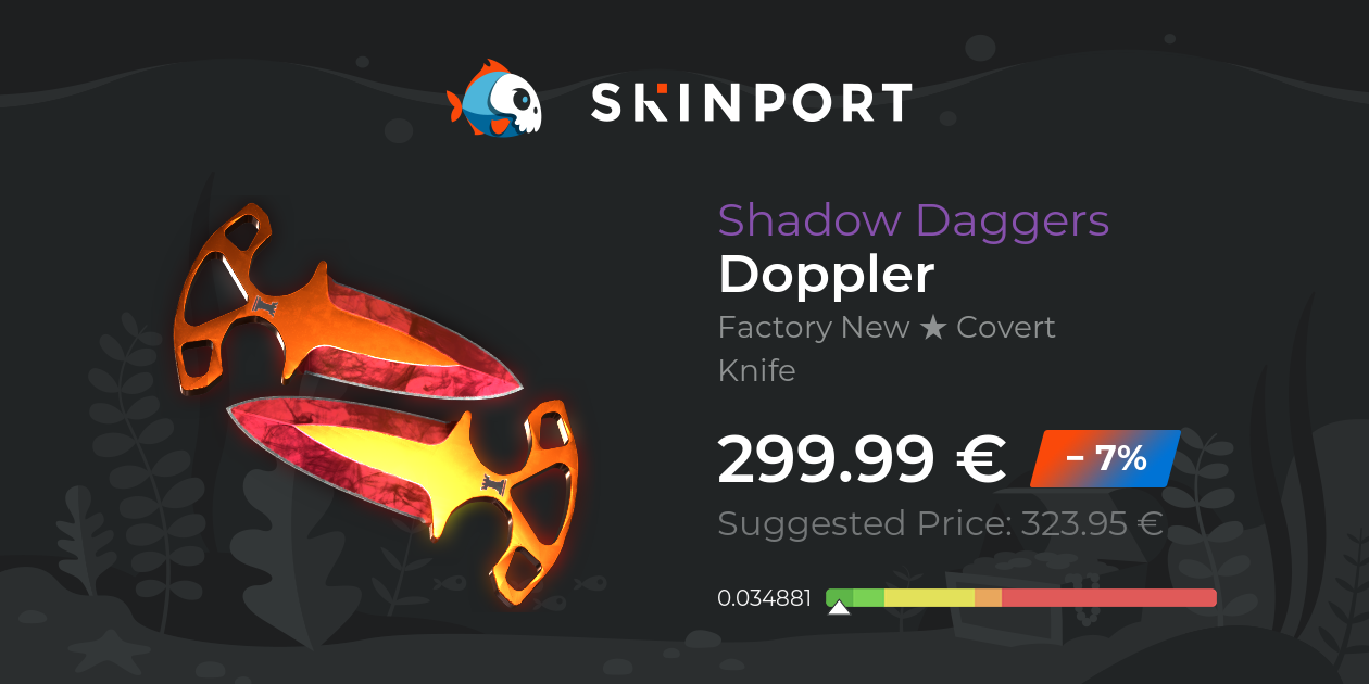 Shadow Daggers | Doppler (Factory New) - Counter-Strike 2 - Skinport