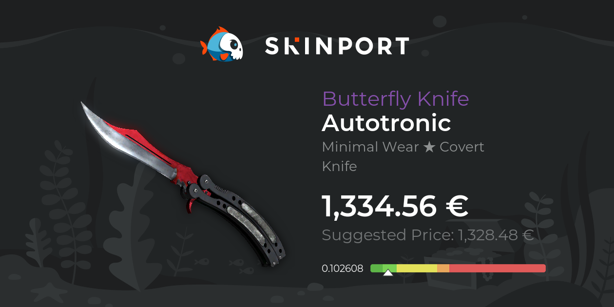 Butterfly Knife Autotronic (Minimal Wear) CS2 Skinport