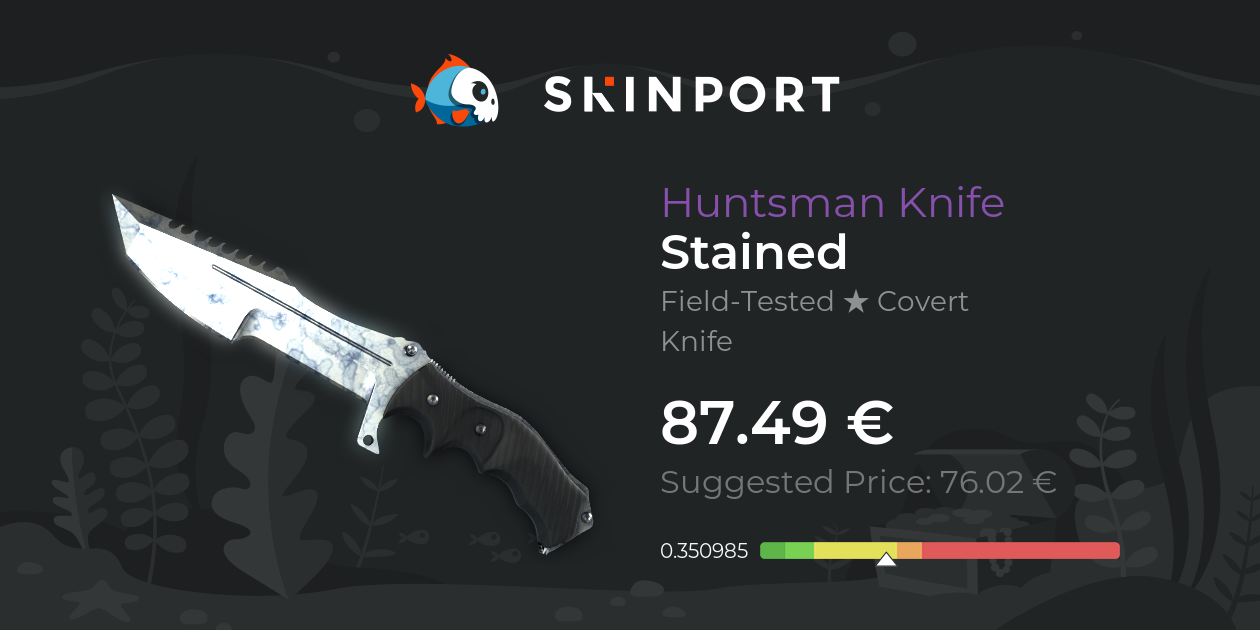 Huntsman-kniv (★) | Stained (Afprøvet i marken) - Counter-Strike 2 ...