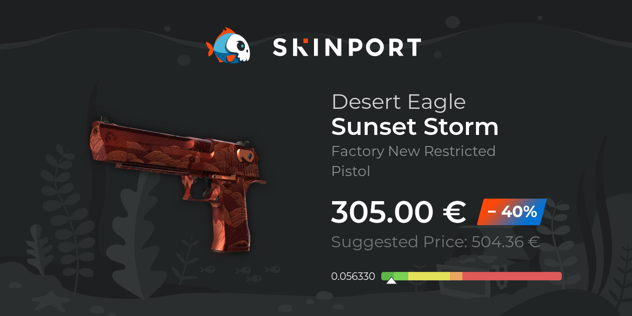 Desert Eagle | Sunset Storm 壱 (Factory New) - Counter-Strike 2 - Skinport