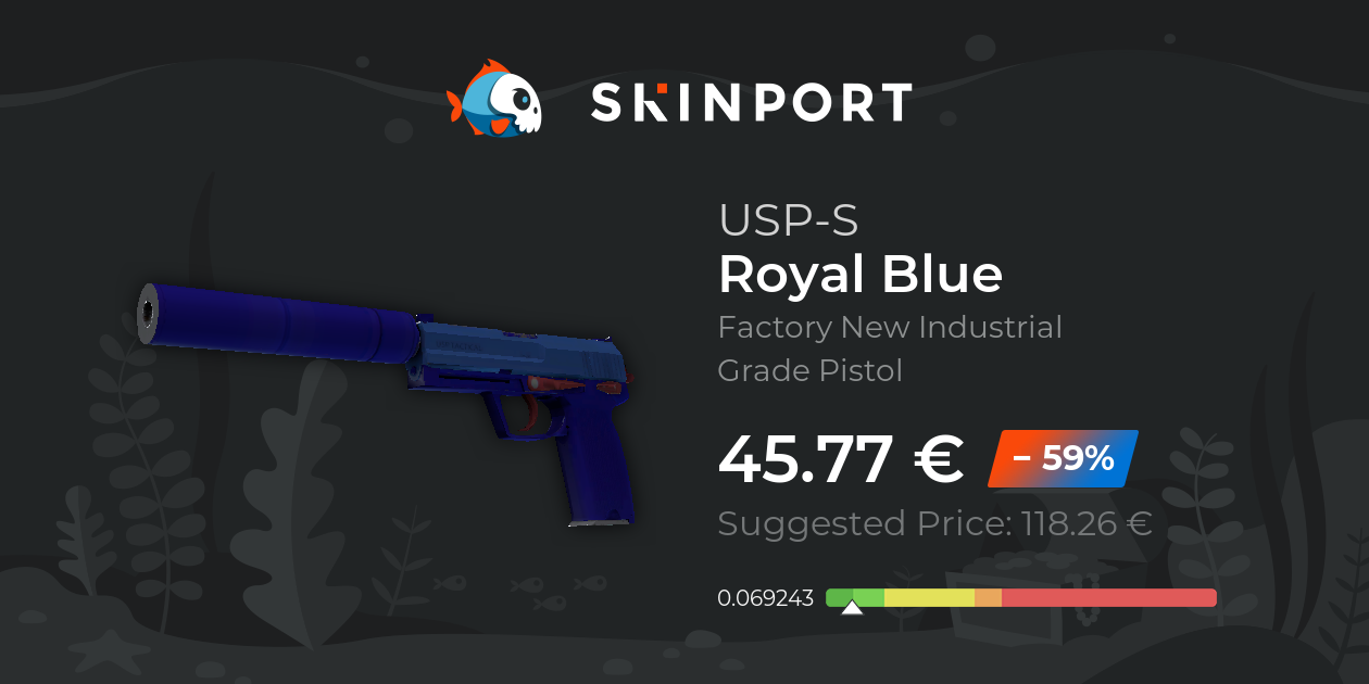 USP-S | Azul real (Recién fabricado) - Counter-Strike 2 - Skinport