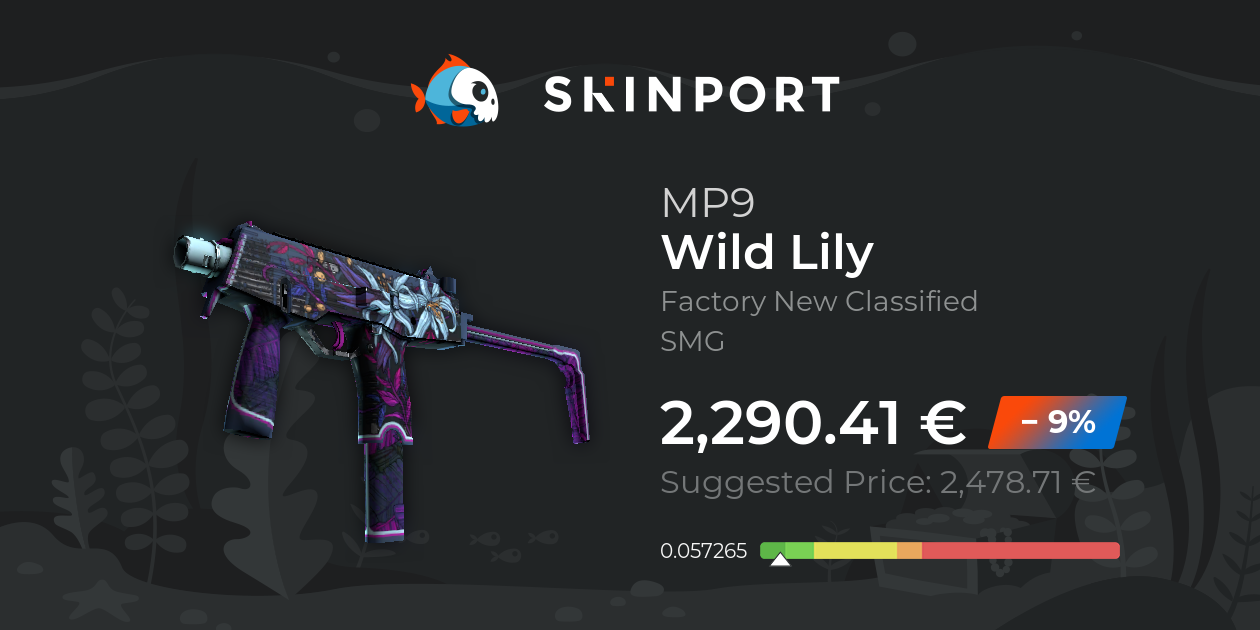 MP9 | Wild Lily (Factory New) - Counter-Strike 2 - Skinport